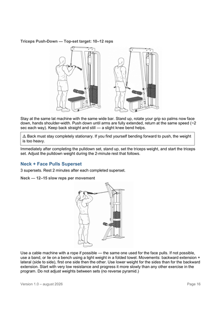 Page 16 — Tuesday — Pull / Intervals
