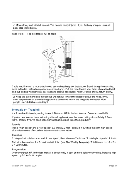 Page 17 — Tuesday — Pull / Intervals